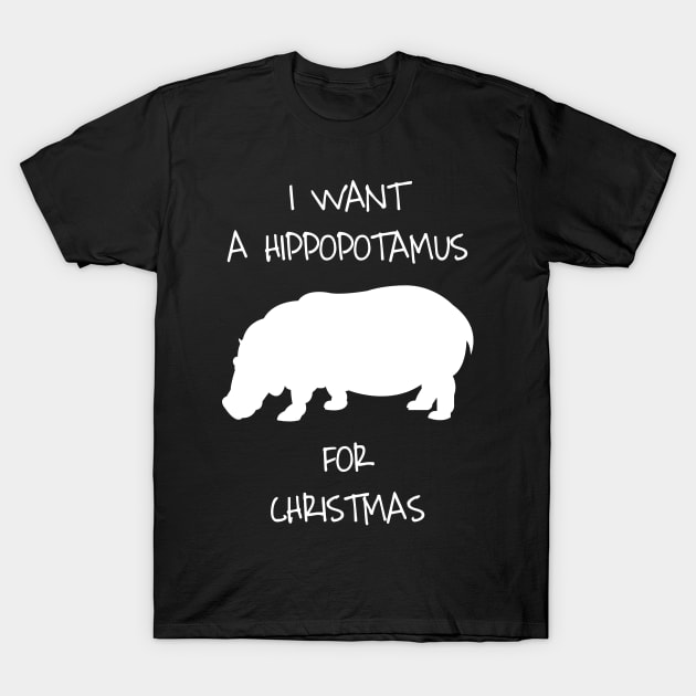 I Want A Hippopotamus For Christmas Animal Costume T-Shirt by DDJOY Perfect Gift Shirts